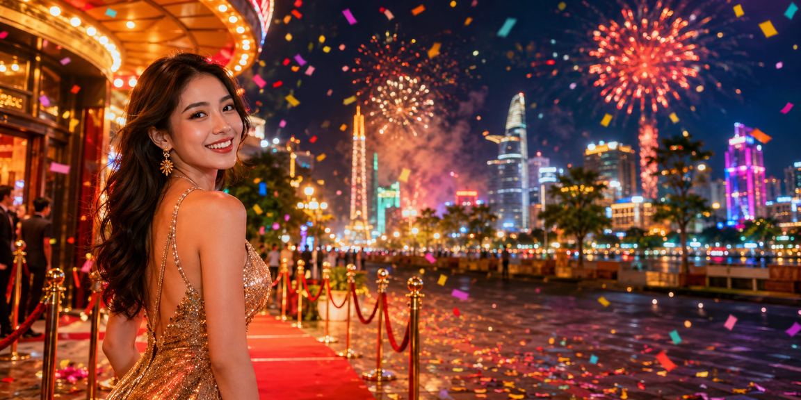 Không khí giải trí casino sôi động ban đêm tại Hồ Chí Minh
